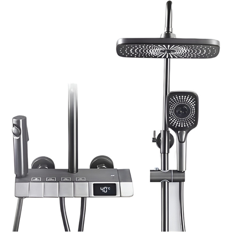 Chuveiro Ducha 4 Saídas Misturador Termostato Digital Cromad Chuveiro Ducha 4 Saídas Misturador Termostato Digital Cromad